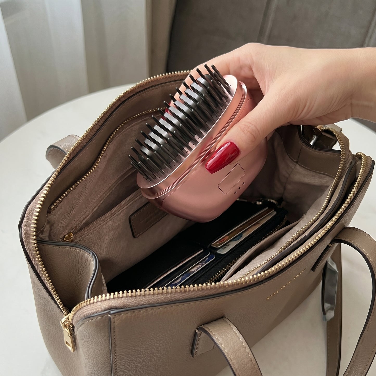 Peine Alisador Portátil Anti Frizz